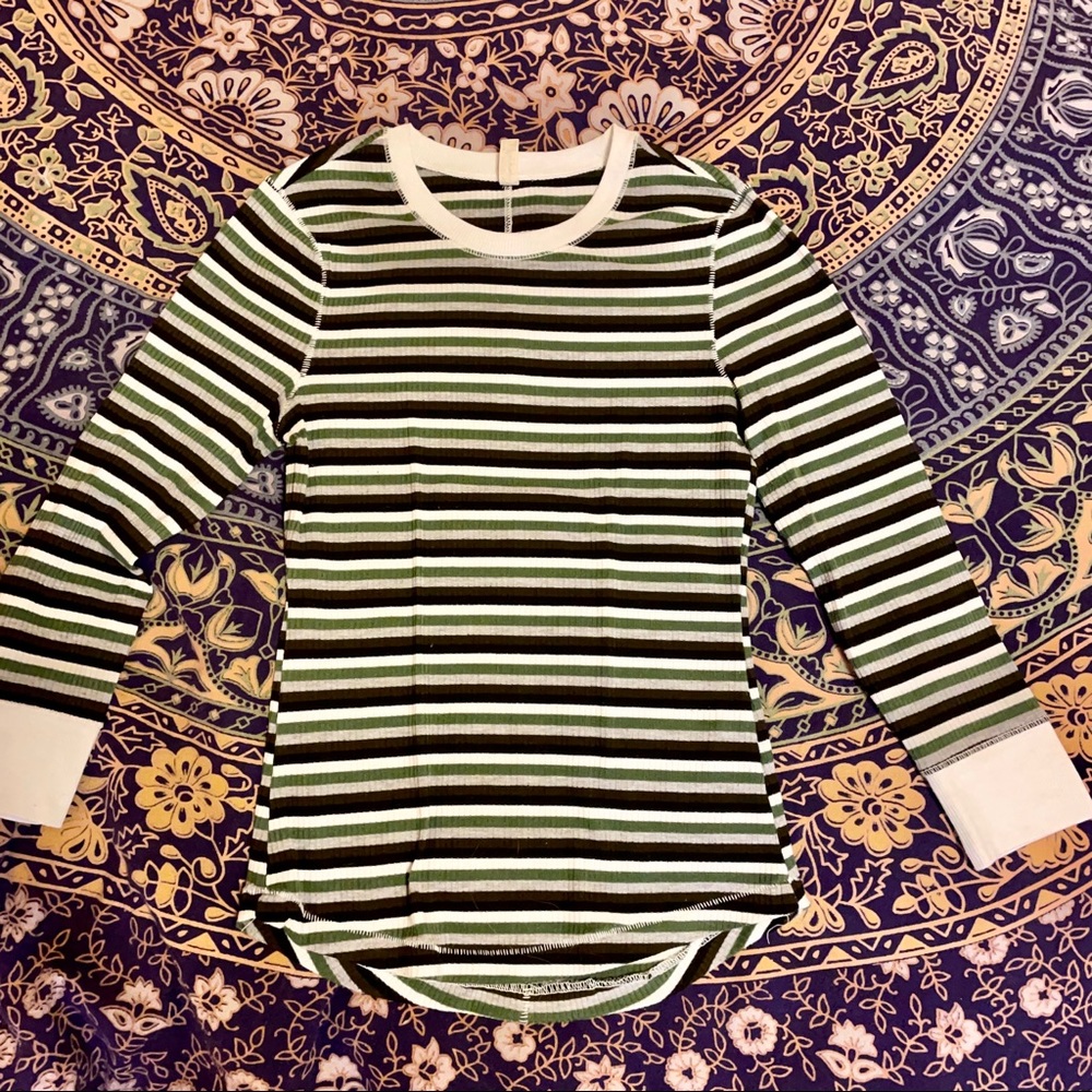 FREE PEOPLE STRIPED THERMAL